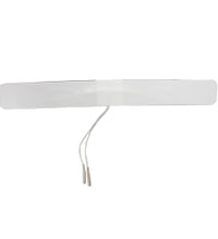 Self-Adhesive Electrodes, 1.5" x 14" White Foam, Poly Bag