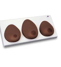 Breast Self Examination Model, Three Single Breasts on Base, Dark Skin