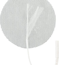 Self-Adhesive Electrodes, 3" Round White Cloth, Poly Bag