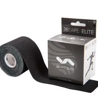 3BTAPE ELITE – kinesiology tape – black, 16’ x 2” roll