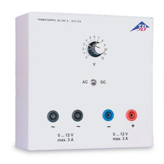 AC/DC Power Supply (Stabilized) 0-12 V, 3 A (230 V, 50/60 Hz)