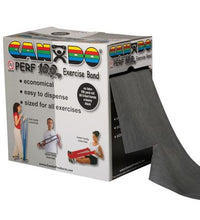Cando Perf 100 Latex Free Exercise Bands, 100 yd X-heavy, Black | Alternative to dumbbells