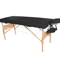 3B Deluxe Portable Massage Table, Black