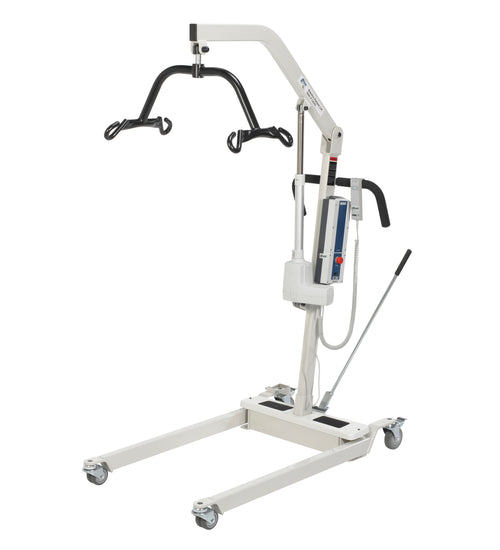 Bariatric Battery Powered Electric Patient Lift with Four Point Cradle and Rechargeable, Removable Battery