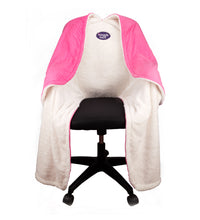 SnuggleBack - Chair Blanket - Raspberry Pattern Fleece