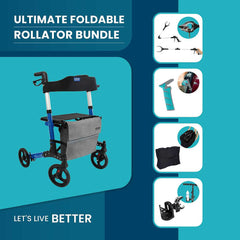 Ultimate Foldable Rollator Bundle