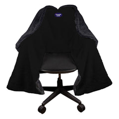 SnuggleBack - Chair Blanket - black fur