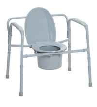 Heavy Duty Bariatric Folding Bedside Commode Seat