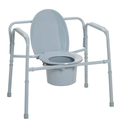 Heavy Duty Bariatric Folding Bedside Commode Seat