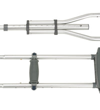 Knock Down Universal Aluminum Crutches