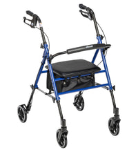 Adjustable Height Rollator Rolling Walker with 6" Wheels