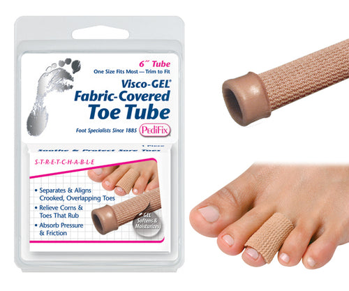 Visco-GEL Fabric-Covered Toe Tube Small