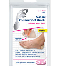Pedi-Gel Comfort Gel Sheets 2 x3.5 (Pk/2)
