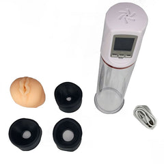 Vacu ED - Erectile Dysfunction Pump - Battery Powered Medical Grade, with Small, Medium, and Large accessories.