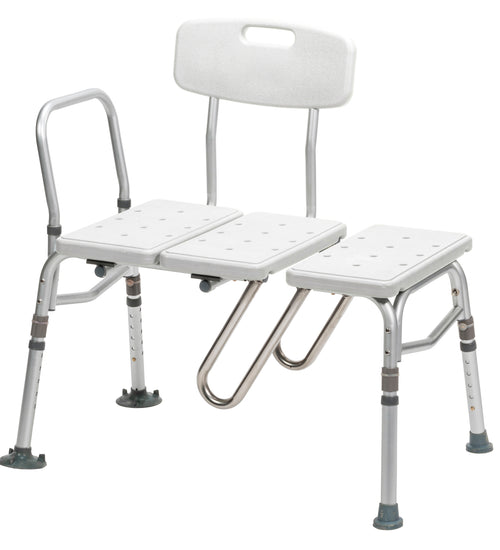 Splash Defense Transfer Bench with Curtain Guard Protection