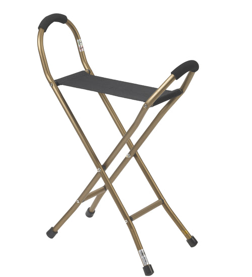 Folding Lightweight Cane with Sling Style Seat
