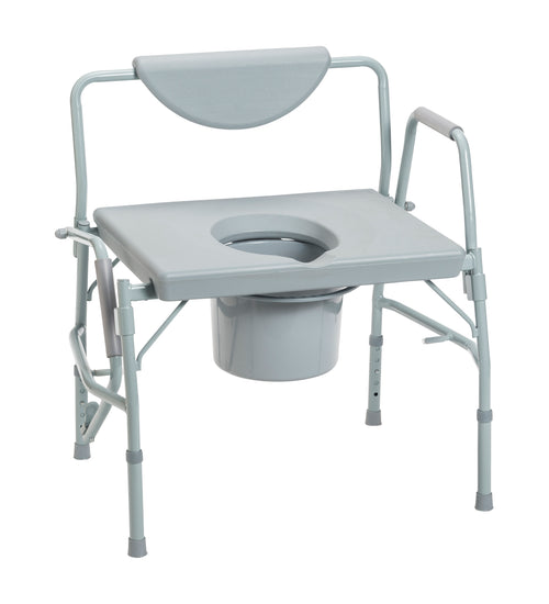 Bariatric Drop Arm Bedside Commode Chair