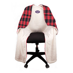 SnuggleBack - Chair Blanket - Plaid Pattern Fleece