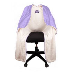 SnuggleBack - Chair Blanket - Lavender Pattern Fleece