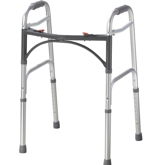 Deluxe Two Button Folding Walker