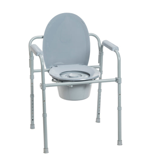 Steel Folding Frame Commode