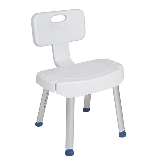 Bathroom Safety Shower Chair with Folding Back
