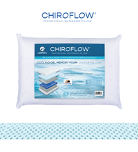 Chiroflow Cooling Gel Memory Foam Water Pillow