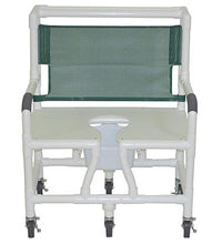 MJM International, bariatric shower chair (30"), 6x heavy duty casters (5")