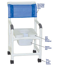 MJM International, standard shower chair (18"), square pail