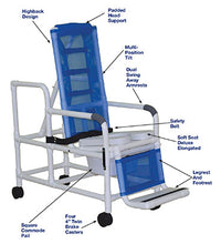 MJM International, tilt shower chair (18.5"), square pail