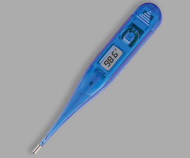 60-second thermometers in a 16-piece display