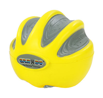 CanDo Digi-Squeeze hand exerciser - Large - Yellow, x-light