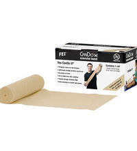 CanDo Latex Free Exercise Band - 100 yard (4 x 25 yard rolls) - Gold- xxx-heavy