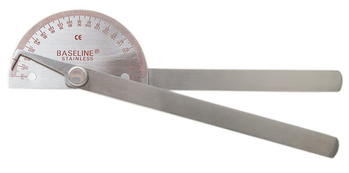 Baseline Metal Goniometer - 180 Degree Range - 14 inch Legs - Conzett