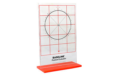 Baseline Posture Evaluation - 3-piece Set - Protractor, Evaluator and Grid