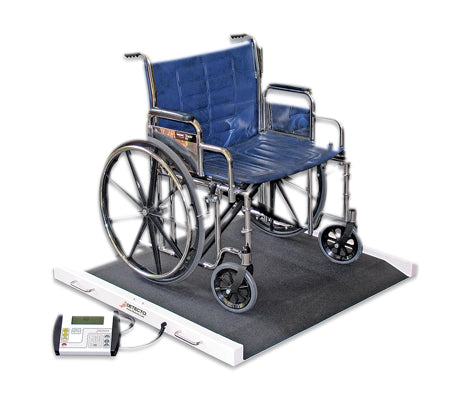 Detecto Bariatric / Wheelchair Scale - 1100 lb x .5 lb - 49 x 45 x 8 inch Footprint