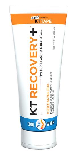 KT Recovery+, Pain Relief Gel, 3.4 oz tube