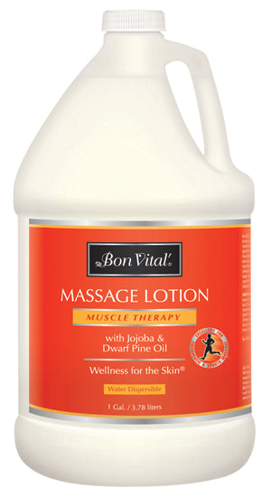 Bon Vital Muscle Therapy Massage Lotion - 8 oz with Pump - Case of 12