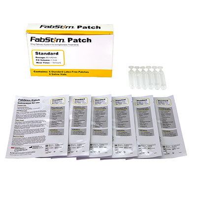 FabStim Iontophoresis Kit, Extra Strength, 6 each patch/vial, 120 mA-min