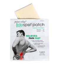 Point Relief LidoSpot pain relieving patch, universal size (4" x 6"), 20/pack