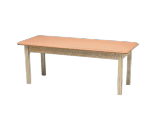 wooden treatment table - H-brace, upholstered, 78" L x 30" W x 30" H