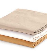 Massage Sheet Set - Includes: Fitted, Flat and Cradle Sheets - Cotton Flannel - Tan