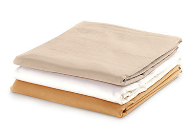 Massage Sheet Set - Includes: Fitted, Flat and Cradle Sheets - Cotton Flannel - Tan