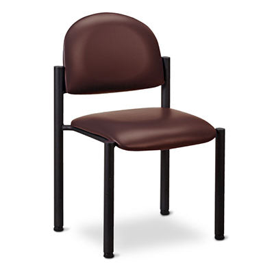 Clinton, Gray Frame Chair, No Arms, Extra Wide