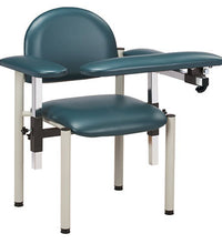 Clinton, Power Series Phlebotomy Bariatric Chair, Padded Flip Arm, Drawer