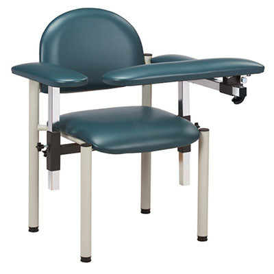 Clinton, Power Series Phlebotomy Bariatric Chair, Padded Flip Arm, Drawer