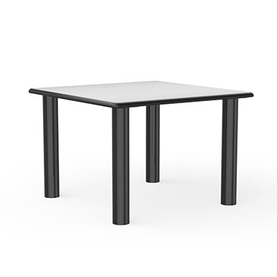 Table, Round Vinyl-Edge, Game Top, Steel-Legs, 48"