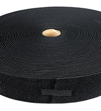 2" elastic loop material, 25 yard dispenser box, black