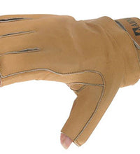 Impacto Carpal Tunnel Glove, Black Cowhide, Half Finger, Medium