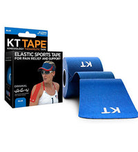 KT TAPE Cotton, Precut 10" Strip (20 each), Blue